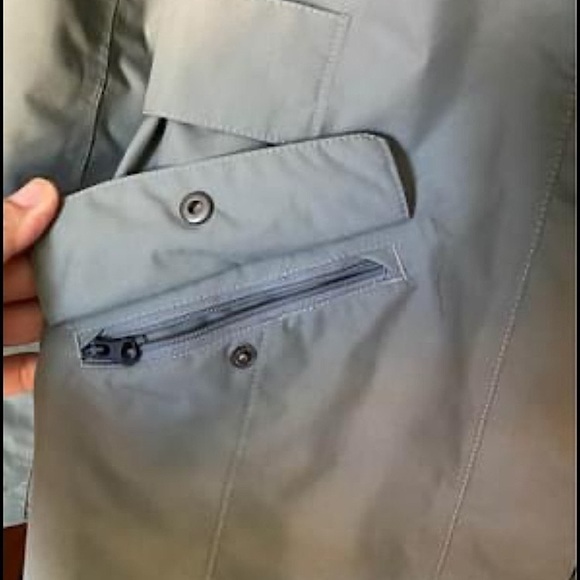 NORTH Face Rain jacket. Light sage. - Picture 7 of 7